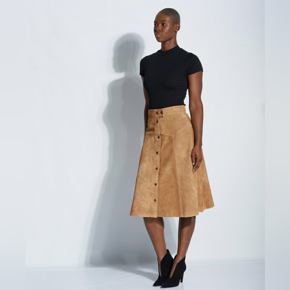 Belstaff | Suede Midi Skirt